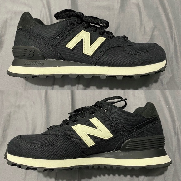 new balance 574 canvas trainers